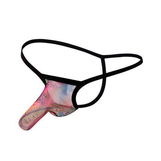 Sexy underwear for men, smooth and soft mesh, separated perspective, men's sexy sexy thong, T-string underwear, sexy underwear, alternative sexy SM, purple red, European size