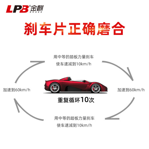 Jinqi ceramic brake pad front plate adapts to Beijing Automobile BJ80 BJ40 Plus F40 Warrior QY13882