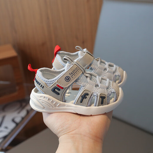 Radinka2025 new summer baby boy toddler sandals soft sole functional shoes toe-toe anti-kicking female baby shoes YMX 282 blue 16 16 inner length 11.5 cm