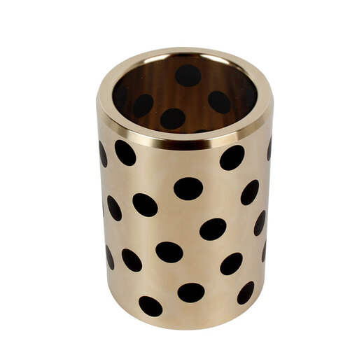 Graphite copper sleeve self-lubricating bearing oil-free bushing wear-resistant copper sleeve solid inlaid copper sleeve JDB/OFK01/MPBZ inner diameter 20mm