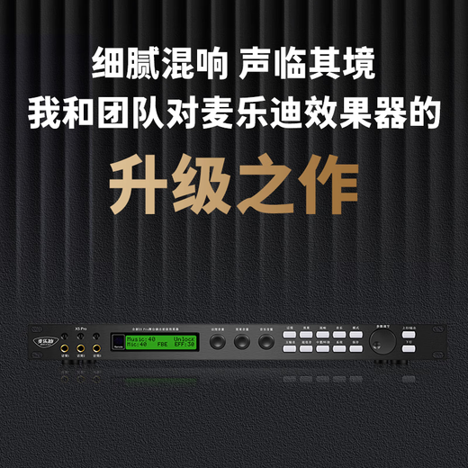 麦乐迪全新X5 Pro前级效果器ktv专业 功放音响混音混响器 DSP数字音频处理器k歌话筒卡拉ok话筒防啸叫 X5 Pro效果器+ML3300专业无线话筒
