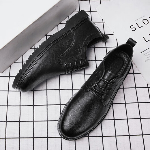 Lwok nuevo producto zapatos de cuero casual para hombres de moda de moda