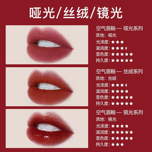 Color Key珂拉琪唇釉唇泥口红丝绒哑光镜面学生不易沾杯防汗 【漆光款】R702 微醺枣泥