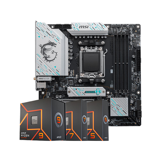 AMD Ryzen 9000 -Serie CPU -Prozessor mit MSI B650x670 Board U Set Motherboard CPU Set MSI B650M Gaming plus WiFi Ryzen 9 9900x gestreutete Chip -CPU