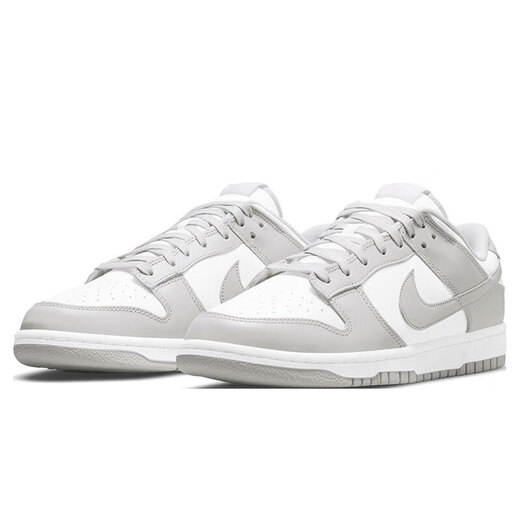 
Nike (NIKE) men's shoes 2025 new summer DUNK LOW sports shoes retro board shoes rubber sole low top light casual shoes white mist gray DD1391-103 42.5