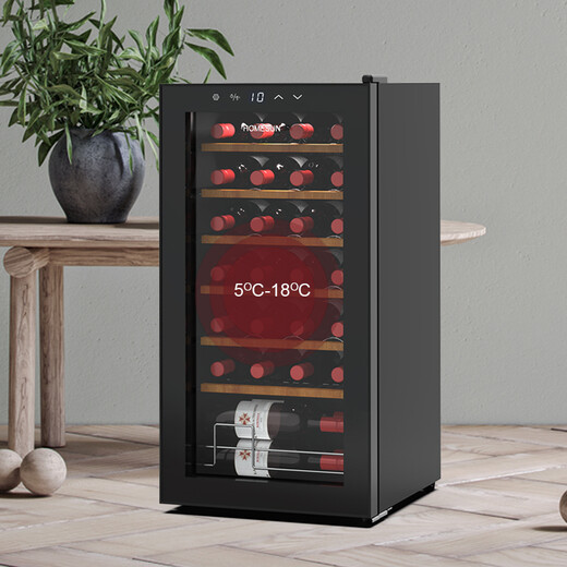 HOMESUN red wine cabinet constant temperature embedded wine cabinet constant temperature wine cabinet home constant temperature and humidity living room constant temperature wine cabinet small cigar cabinet tobacco and wine tea cabinet 28-pack constant temperature (40% customer choice) 28 bottles