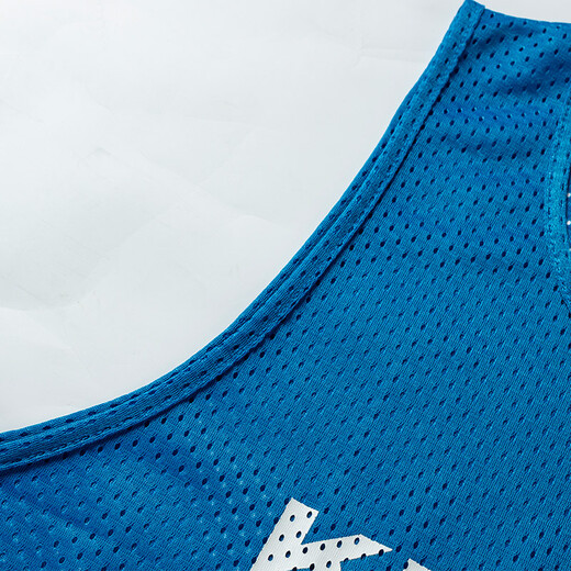 
KELME / Karme football training vest against the suit basketball mesh breathable thin vest student custom team vest color blue and white (140)