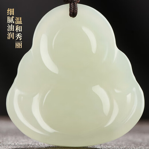 Dragon Emblem Jewelry Hotan Jade Buddha Pendant Female Maitreya Buddha Jade Pendant Jade Pendant Necklace Birthday New Year Gift