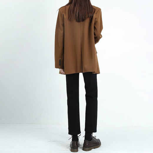 Nanding Yage Maternity Pants Autumn and Winter Outerwear New Straight Leg Pants Nine-Point Jeans Plus Velvet Stretch Cigarette Pants Autumn and Winter Clothes Black L110-125Jin Jin is equal to 0.5 kg