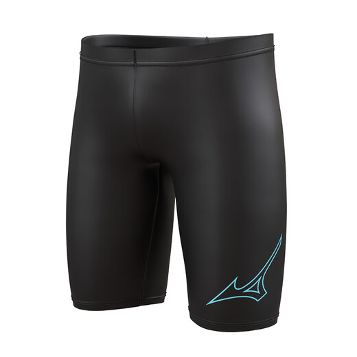 Mizuno (MIZUNO) swimming trunks men's swimming cap swimming trunks swimming goggles three-piece set men's swimsuit anti-embarrassment professional training swim equipment set Black Samurai three-piece set-flat light without limit XL [height 170-180 weight 70-85kg]
