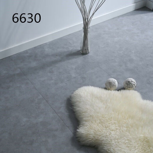 Vinoya Miethaus Internet Berühmtheit Renovierung und Renovierung PVC Selbstklebende Bodenfliesen verdickte Marmorins Schlafzimmer-Resistente Plastikpolster 6628 Steinmuster ein Stück 60*60 cm