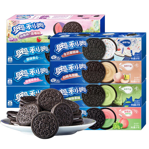 奥利奥夹心饼干巧克力味巧轻脆小零食品充饥夜宵散装多口味 十全食美693g*1件