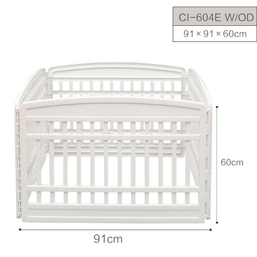 IRIS pet fence dog cage foldable anti-slip resin material indoor fence CI604E CI606E with door 6 pieces M-medium size