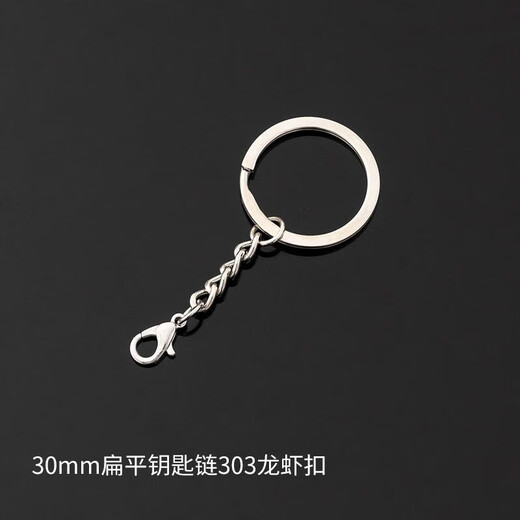 OSRUO 10 PACK METAL KEY SINGS, UNE RONNEMENT CHAINE DE PLACE, ACCESSOIRES DE BIELRIE DIY PROCHE CLAINE CLÉ PLAINE POUPLE 2,5 cm Eye de mouton plat (10 pièces)