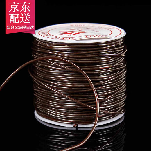 Jun En DIY Brown Crystal Elastic Cord Elastic Rope Beading Wire Threading Beads Bracelet Bracelet Wire Accessories Diameter 1.0 mm per roll