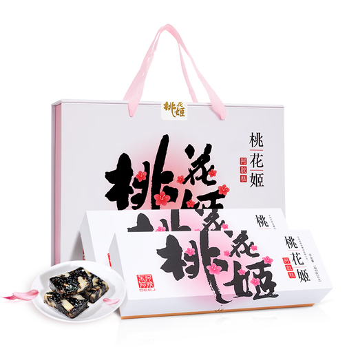 Dong'e Ejiao Official Store [Recommended by Ren Jialun] Peach Blossom Ji Donkey-hide gelatin cake 180g*2 Gift box for girlfriend Gift gift