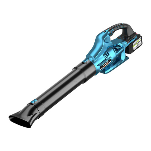 Deyun rechargeable lithium battery blower hair dryer soot blower industrial high power dust blower fallen leaves snow blower electric DY new storm blue 3888TV two electric one charge heavy load model