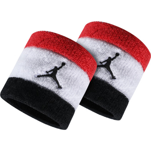Nike wrist guard fitness badminton basketball sweat-absorbing sports wrist guard summer long wrist guard men and women thin tennis wristband AJ red white black DV4207-667