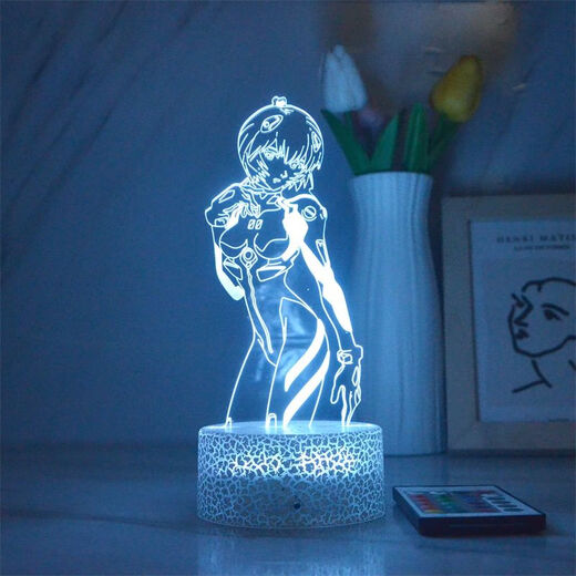 Bezu Eva Nachtlichter Neon Jahrhundert Evangelion Asuka Lingboli Cartoon Buntes Atmosphäre Geburtstagsgeschenk 677 Lingboli Monochrom warmes weißes Licht ohne Schalter USB -Sockel