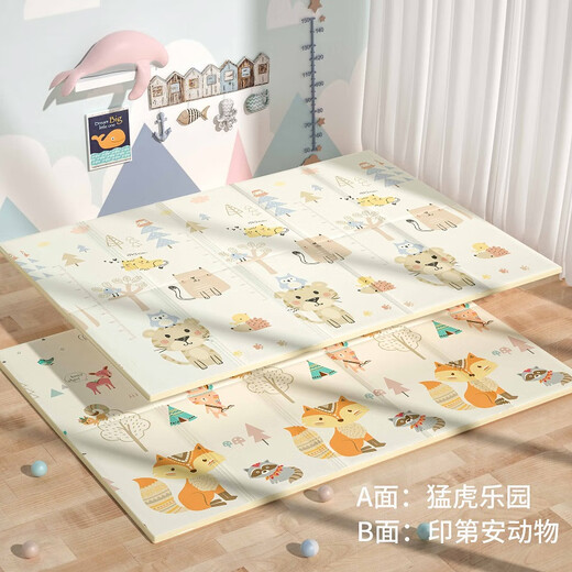 LeDi XPE crawling mat baby baby double-sided folding crawling mat thickened anti-slip floor mat household foam mat blanket