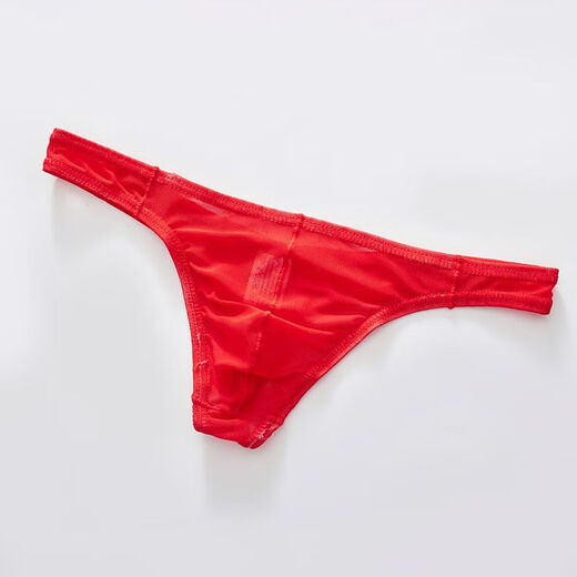 IOSN Herrenunterwäsche Herren transparent Mesh Tanga Sexy Trendy Herrenunterwäsche weiß m