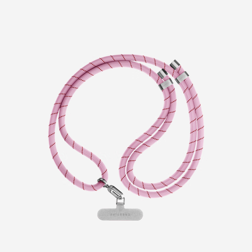 CASETIFY straps basic mobile phone accessories woven rope mobile phone strap/8mm crossbody strap/double buckle portable strap suitable for all iPhone series 8mm pink