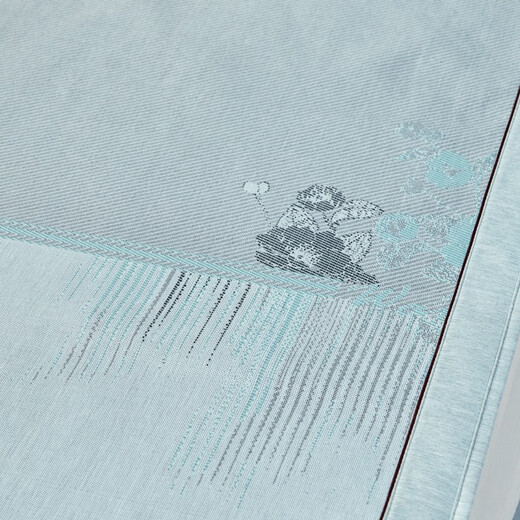 Fuanna Cool Mat Light luxury breathable ice silk mat Summer cool jacquard mat Foldable mat 450D thick ice silk + 3D breathable large hole mesh - green 180*200cm 1 mat 2 pillowcase