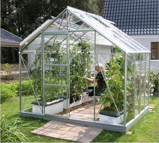 
Xushansi sun panel transparent endurance aluminum alloy greenhouse garden greenhouse flower shed glass flower room PC sun panel greenhouse 1886x1276x2100