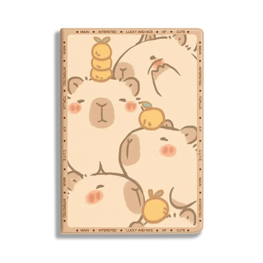 忽风可爱卡皮巴拉适用苹果ipad2020保护壳2021 10.2寸笔槽mini6平板保护套三折air4第八代Air2/3 9.7英 N14380阿尼亚书本式送钢化膜 iPad Air2(9.7英寸)