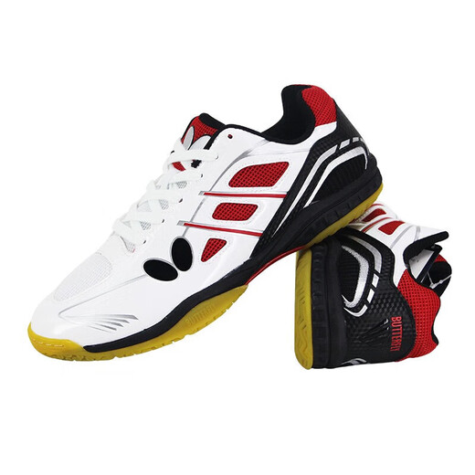 Butterfly BUTTERFLY table tennis shoes beef tendon sole professional men's and women's sports shoes breathable TC1 red size 42