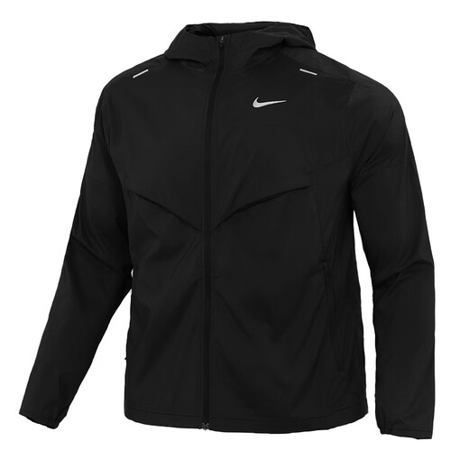 耐克（NIKE）外套男上衣 25夏秋季新款运动服休闲透气跑步快干防风衣梭织夹克 CZ9071-010/连帽/晒图退10 L (175/92A)