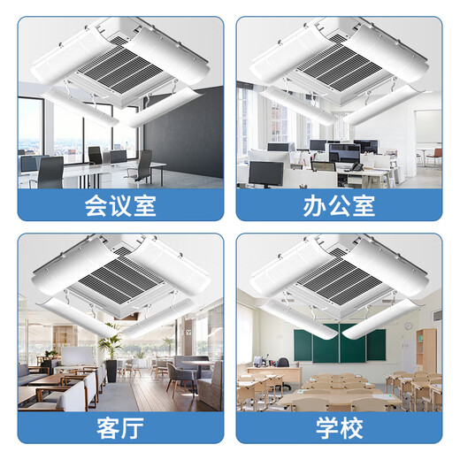 Little Queen central air conditioner windshield ceiling machine anti-direct blow air conditioner block cold wind shield ceiling flower machine office general ceiling ceiling machine baffle 55cm *12 pieces