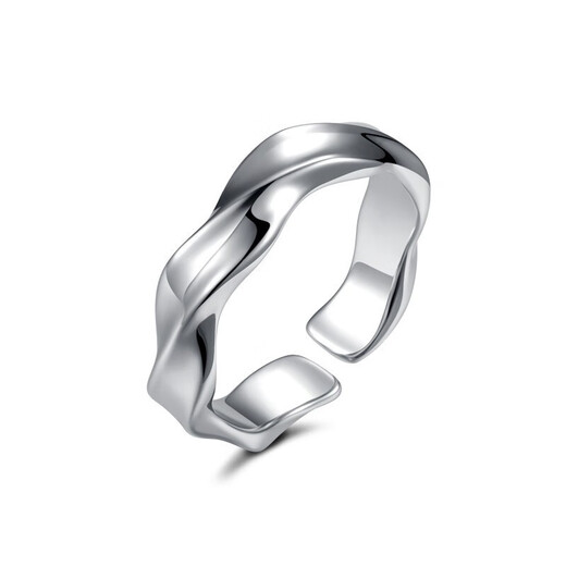 Banidier endless ring for men, trendy men, single index finger ring, female couple, student personality, versatile internet celebrity tail ring for boyfriend, endless ring (opening can be adjusted in size)