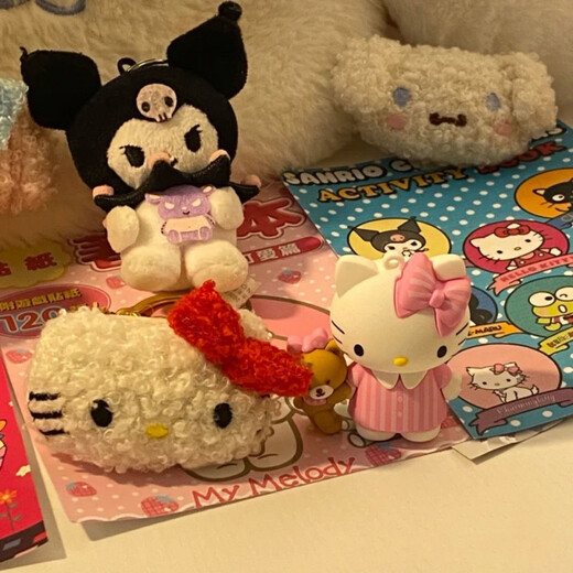 
[Dragon Girl] HelloKitty Brooch Melody Sanrio Student Girls Heart Hairpin Dual-purpose Girls Bag Clothing Accessories Kt Cat +kt Cat