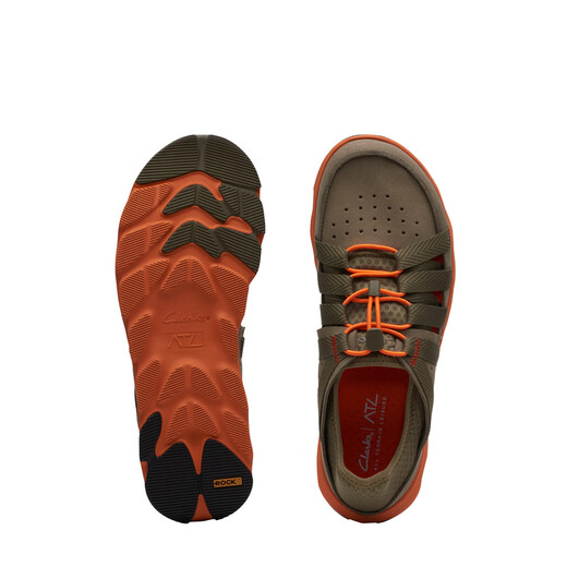 Clarks City Esta Outdoor Series Hombres zapatos para hombres cómodos zapatos casuales transpirables de zapatilla de zapatillas Olive Green para hombres 261703067 44.5