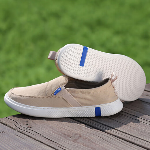 TYKT brand canvas shoes men's summer new old Beijing cloth shoes breathable low top men's shoes casual shoes gray 42