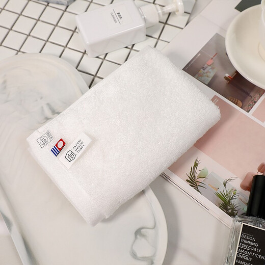 Imabari (IMABARI) JD Logistics Japan direct mail Imabari (IMABARI) towel square towel pure cotton soft pure white small square towel 1 piece made in Japan 1