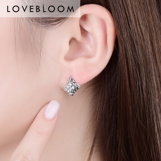 Blooming Love Platinum Earrings pt950 Platinum Earrings Women's Earrings Earrings A Pair of Diamond Earrings for Men and Women Birthday Gifts Custom Weight Change Price Link Single Shot Not Posted