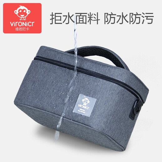 Sac à lait de Vilonica, sac de glace de rangement de lait maternel, sac d'isolation thermique, petit sac de réfrigération de glaçage frais de glace bleue, artefact de lait, gris d'espace + 2 sacs de glace
