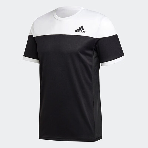 阿迪达斯（adidas） 短袖T恤男款速干衣训练比赛运动服吸汗透气网球羽毛球服FT9720 黑色FT9720 S