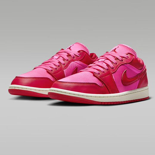 耐克（NIKE）Air Jordan 1 Low SE 女士板鞋低帮皮革缎面衬里运动休闲鞋 本命年红 FB9893-600 35.5