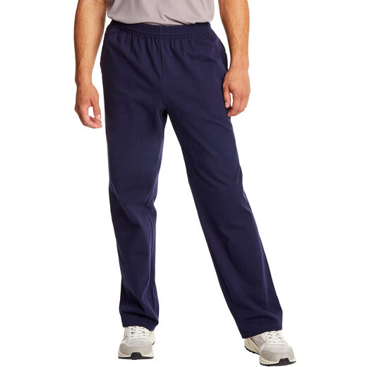 HANES Essentials sweatpants men's cotton knitted pants with pockets navy medium size