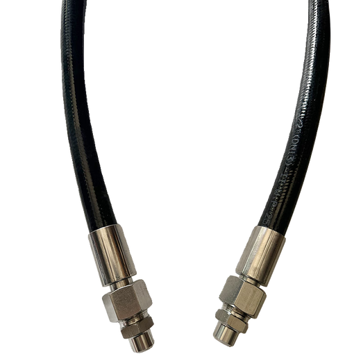 Mining hose high pressure hose assembly hydraulic oil pipe excavator oil pipe single double layer high pressure steam hose black inner diameter 38mm four layers of steel wire