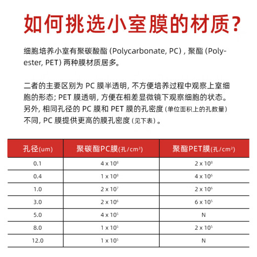 6孔12孔24孔 PC/PET膜细胞小室培养板 transwell 6孔 3.0um 聚脂PET 膜 14122一