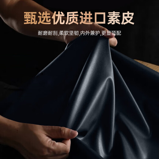 Genuine suitable for Huawei P40Pro+ mobile phone case P40Pro+ protective cover genuine leather mobile phone case smart window leather case all-inclusive anti-fall flip-free business ultra-thin 4G5G black