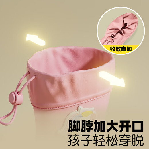 Mu Meng children's rain boots boys and girls waterproof three-dimensional baby anti-slip wear-resistant cartoon rain boots excavator dinosaur 16 sizes
