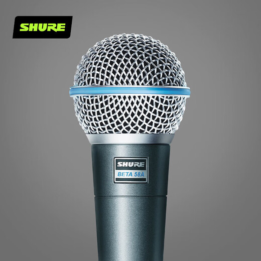 SHURE BETA58A SM58S wired dynamic microphone karaoke live stage performance playing and singing recording microphone BETA58A + 5m XLR cable + floor stand