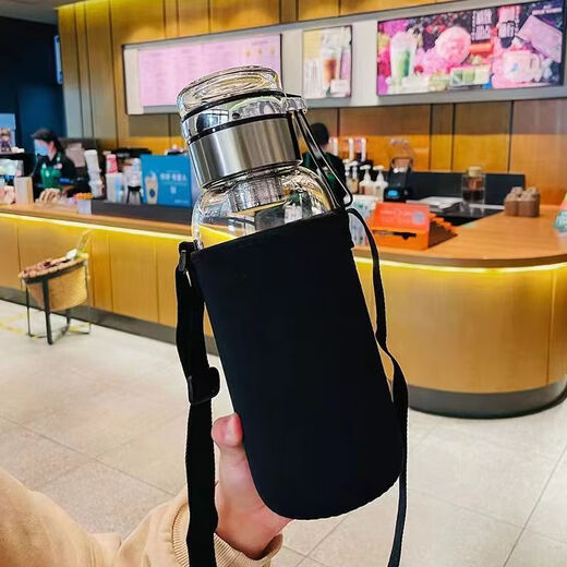 恩寿溯德国吨吨玻璃杯耐高温泡茶水分离带茶仓大容量加厚高硼硅2024新款 主图款 1050ML
