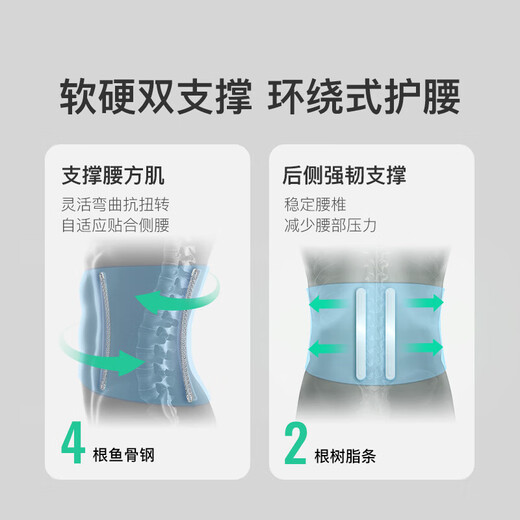 Keep waist support fitness belt sports support for men and women waist support squat basketball sweat fat burning sedentary waist turquoise green L