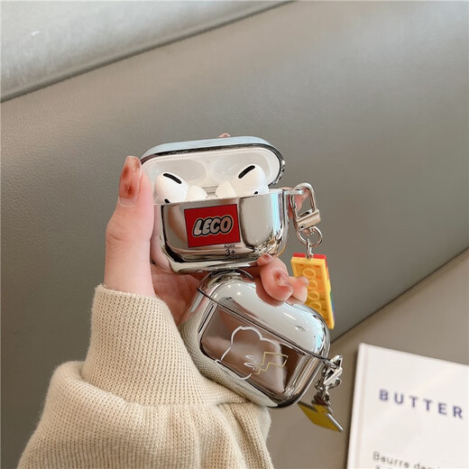 Fantasia air.pods pro2 protective cover Apple air.pods 3rd generation earphones and phone protective cover Trendy brand building blocks Apple Bluetooth earphones second and third generation cases White line Pikachu + tail pendant Apple AirPods Pro3 latest model